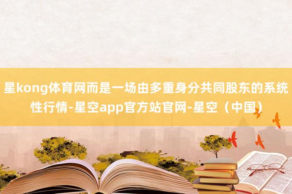 星kong体育网而是一场由多重身分共同股东的系统性行情-星空app官方站官网-星空（中国）